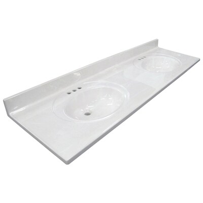 Us Marble Ambassador 73 In White On White Cultured Marble Bathroom