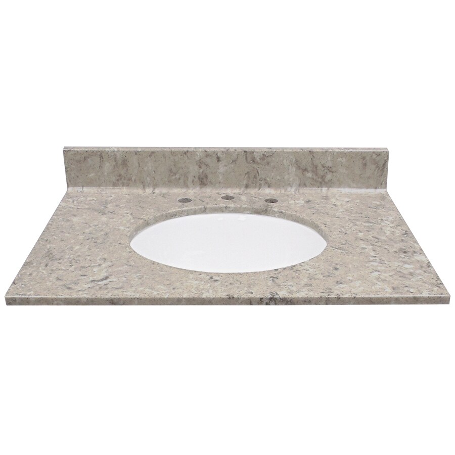 Shop US Marble River Bottom Cultured Marble Undermount Single Sink ...