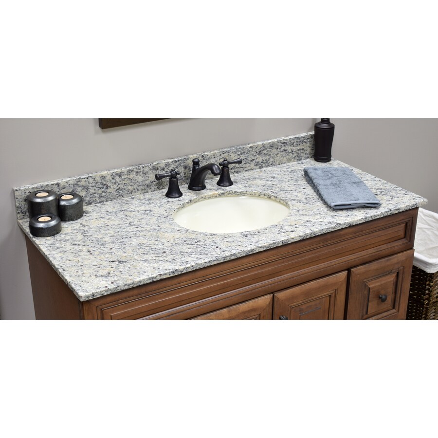 US Marble Santa Cecilia LIGHT Granite Undermount Single Sink Bathroom ...
