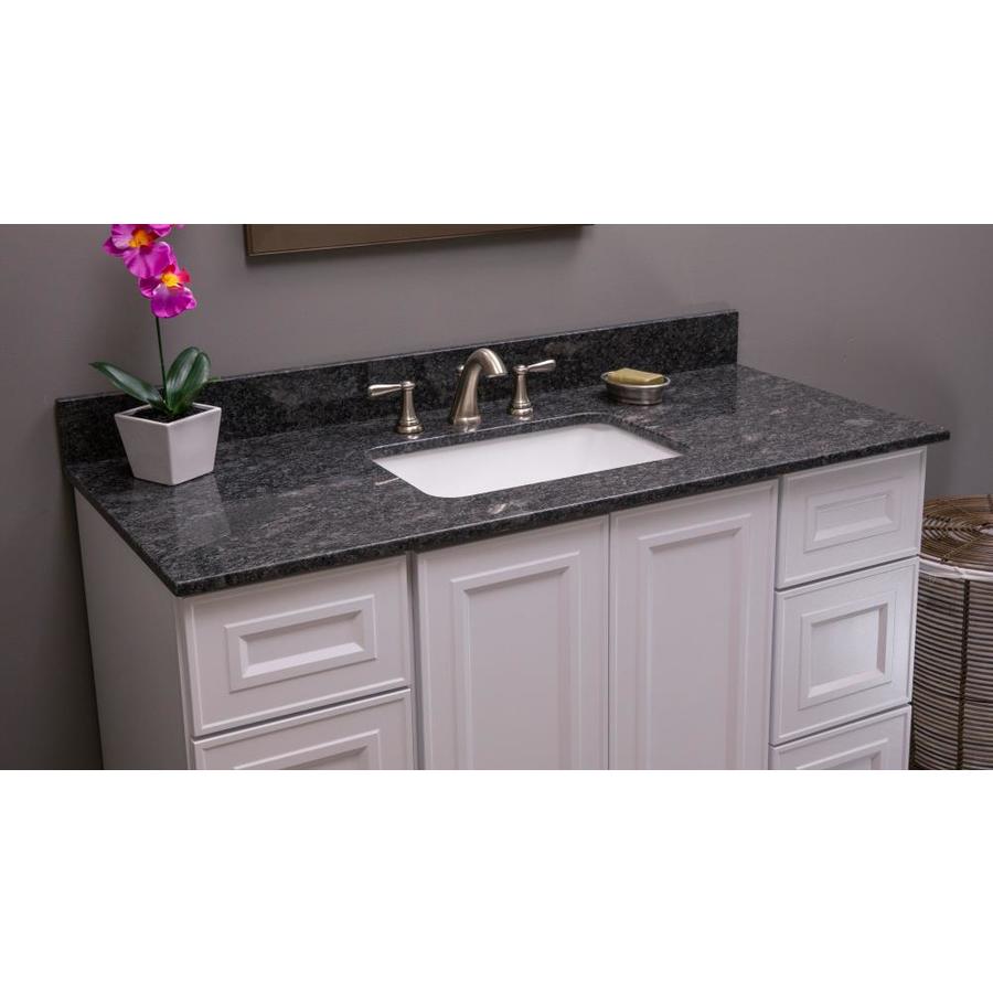 US Marble Natural Granite 43in Steel Grey Granite Bathroom Vanity Top