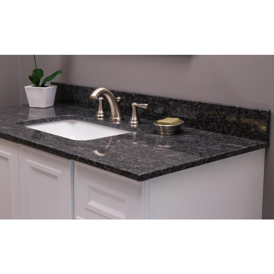 US Marble Natural Granite 43in Steel Grey Granite Bathroom Vanity Top