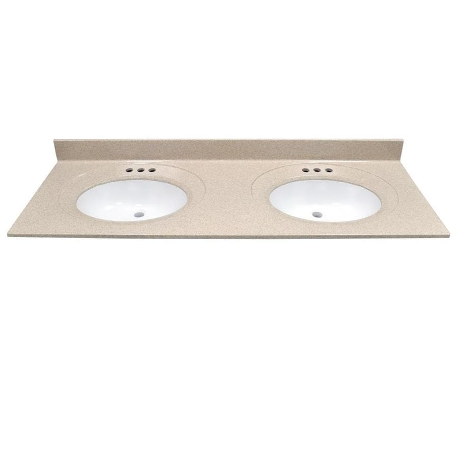 US Marble Recessed Oval Standard Brown Sugar- Gloss Cultured Marble ...