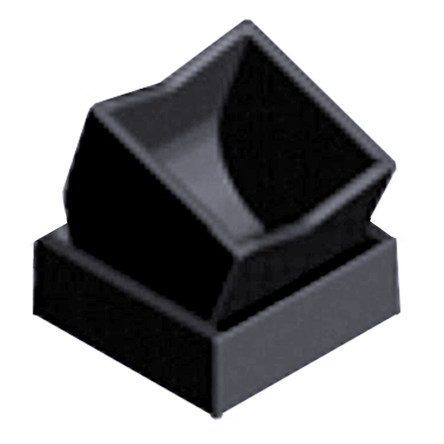 Rockland Ornamental Fencing DT2542-BL Adjustable Aluminum Wall Mount, Black