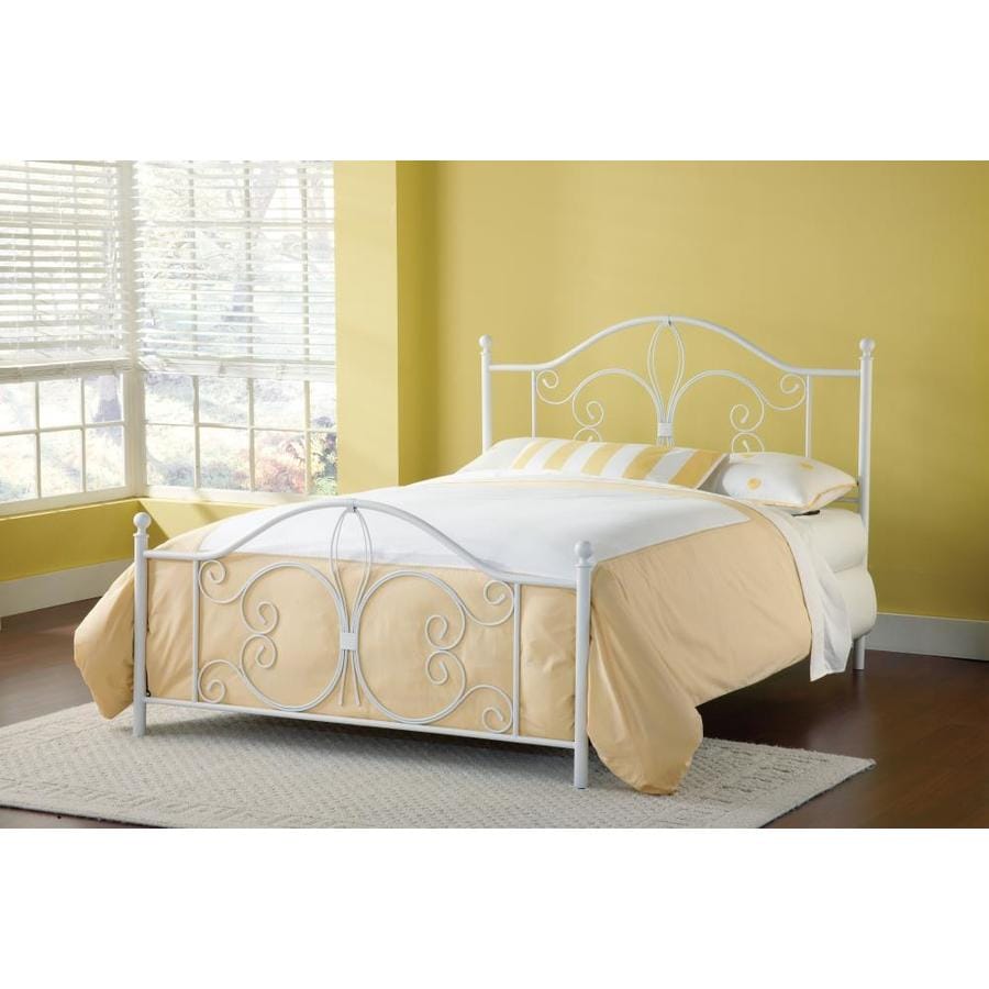 Hillsdale Furniture Ruby Textured White Full 4-Poster Bed