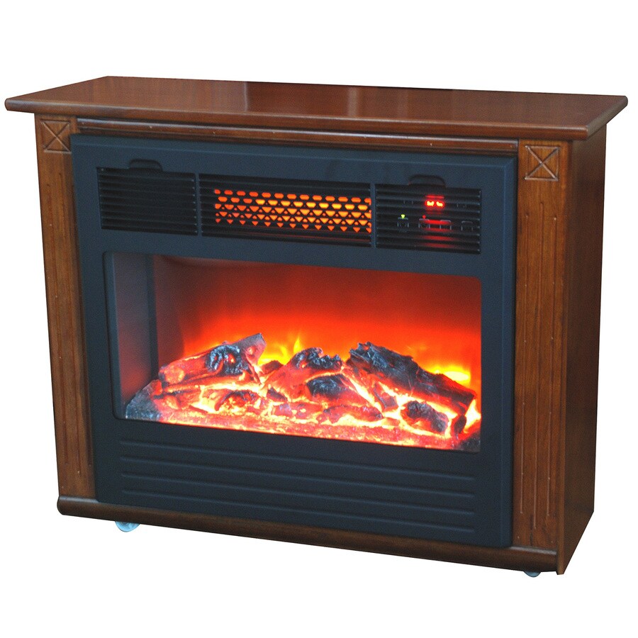Lifesmart 12 In W 5 100 Btu Oak Stain Wood And Metal Corner Or Lifesmart 12 In W 5 100 Btu Oak Stain Wood And Metal Corner Or Wall