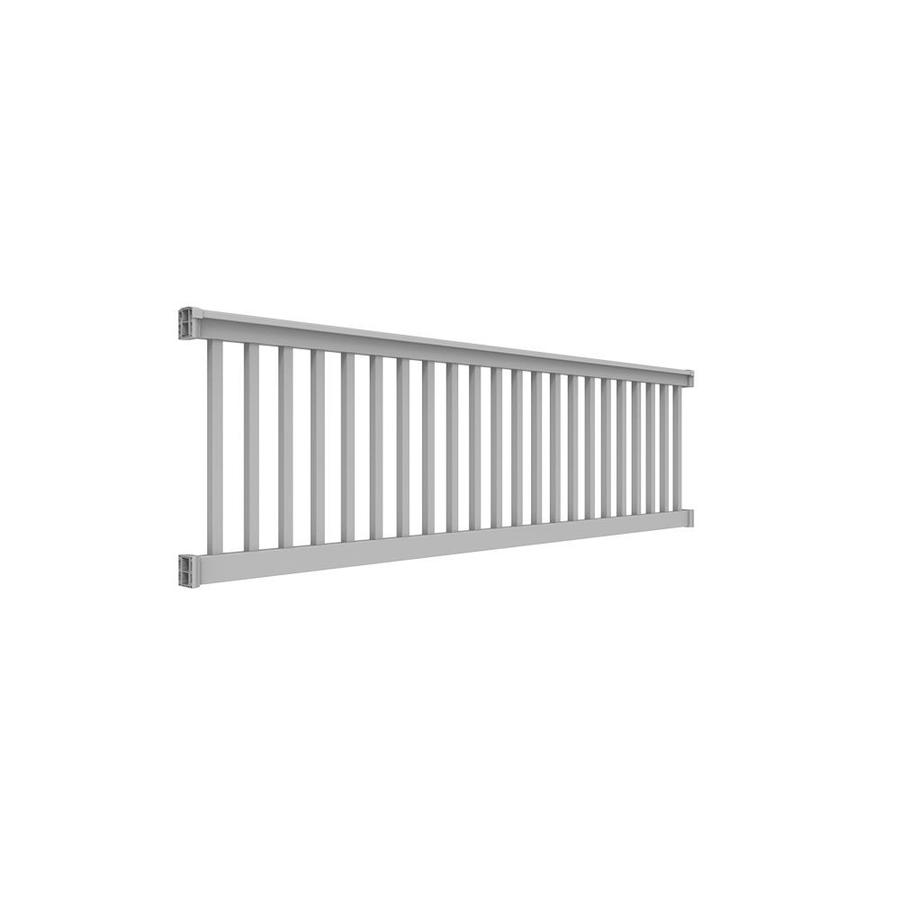 Freedom (Assembled: 10-ft x 3-ft) Lincoln White PVC Deck Rail Kit with ...