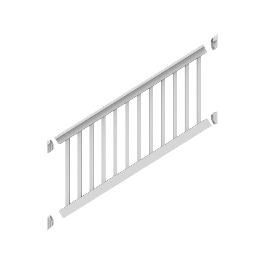 Freedom (Assembled: 6-ft x 3-ft) Lincoln Stair White PVC ...