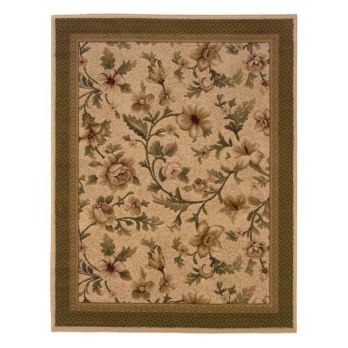 Oriental Weavers of America 5'2 x 6'8 Floral Ivory Area Rug at