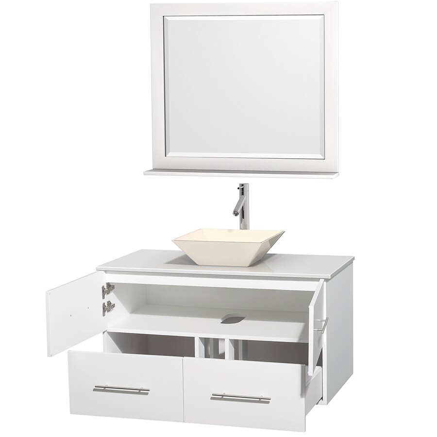 Wyndham Collection WCVW00942SWHWSD2BM36 Bath-Vanity-Combo - View #2