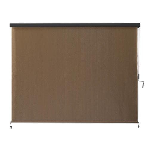 Coolaroo Outback Exterior Roller Shade Mocha Light Filtering