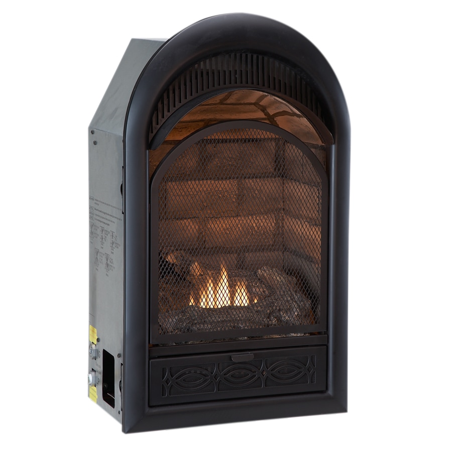 ProCom 29-in W 2,0000--BTU Black Vent-Free Dual-Burner Gas Fireplace