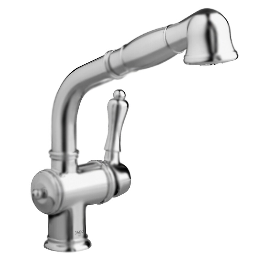 Jado Victorian Brushed Nickel 1 Handle Pull Out Kitchen Faucet At
