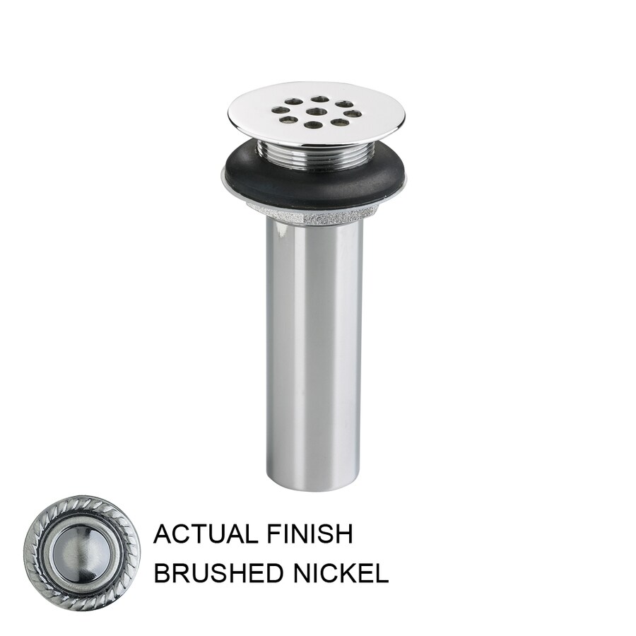 JADO Brushed Nickel Grid Drain Decorative Sinks Drain for Vessel Sinks