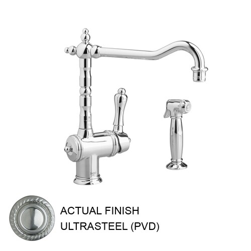 Jado Victorian Ultrasteel 1 Handle High Arc Kitchen Faucet With Jado Victorian Ultrasteel 1 Handle High