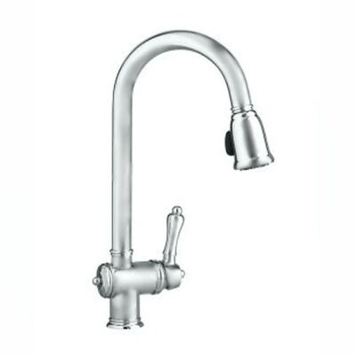 Jado Victorian Brushed Nickel Pull Down Kitchen Faucet At Lowes Com