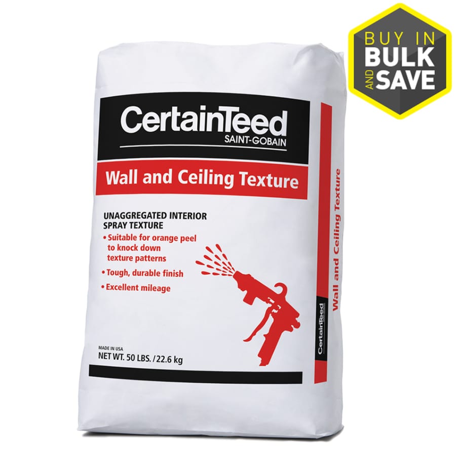 Certainteed 50 Lb Off White Knockdown Wall And Ceiling Texture At