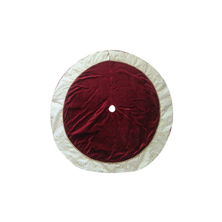 Holiday Living 56 Burgundy And Gold Christmas Tree Skirt Holiday Living 56 Burgundy And Gold Christmas Tree Skirt