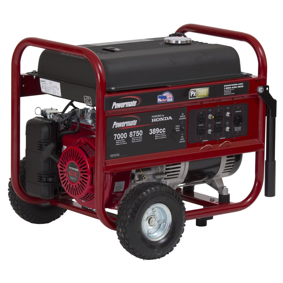 Powermate 8750Watt Gasoline Portable Generator with Honda Engine at