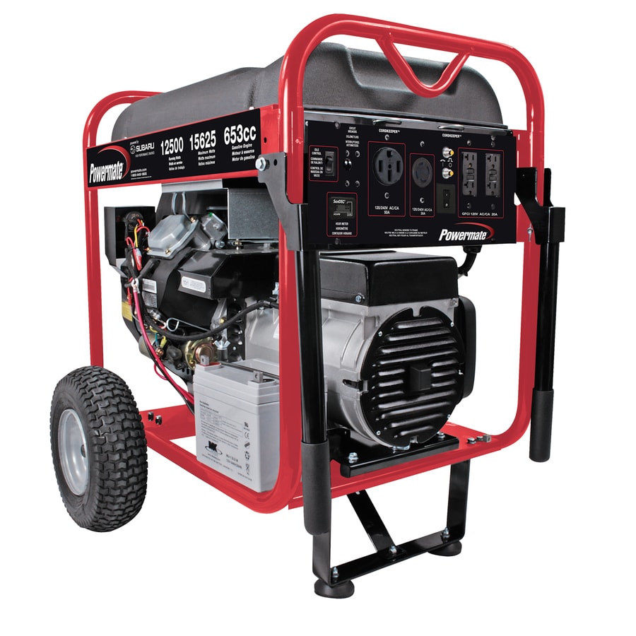 Powermate 12,500-Running-Watt Portable Generator with Subaru Engine at ...