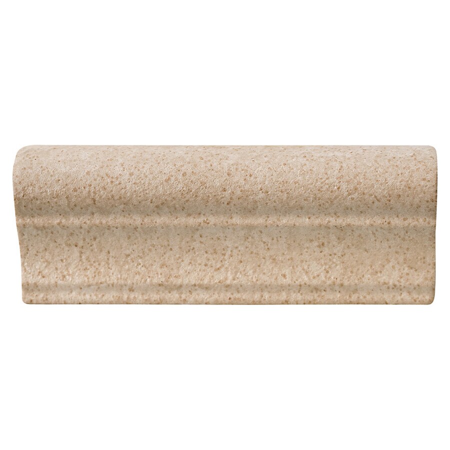 Del Conca G1TG11CAP Rialto Beige Porcelain Chair Rail Tile (Common: 2-in x 6-in; Actual: 2.17-in x 5.91-in)