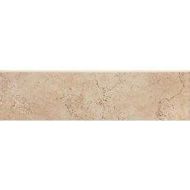 Del Conca Rialto Beige Thru Body Porcelain Bullnose Tile (Common: 3-in x 12-in; Actual: 3.15-in x 11.81-in)