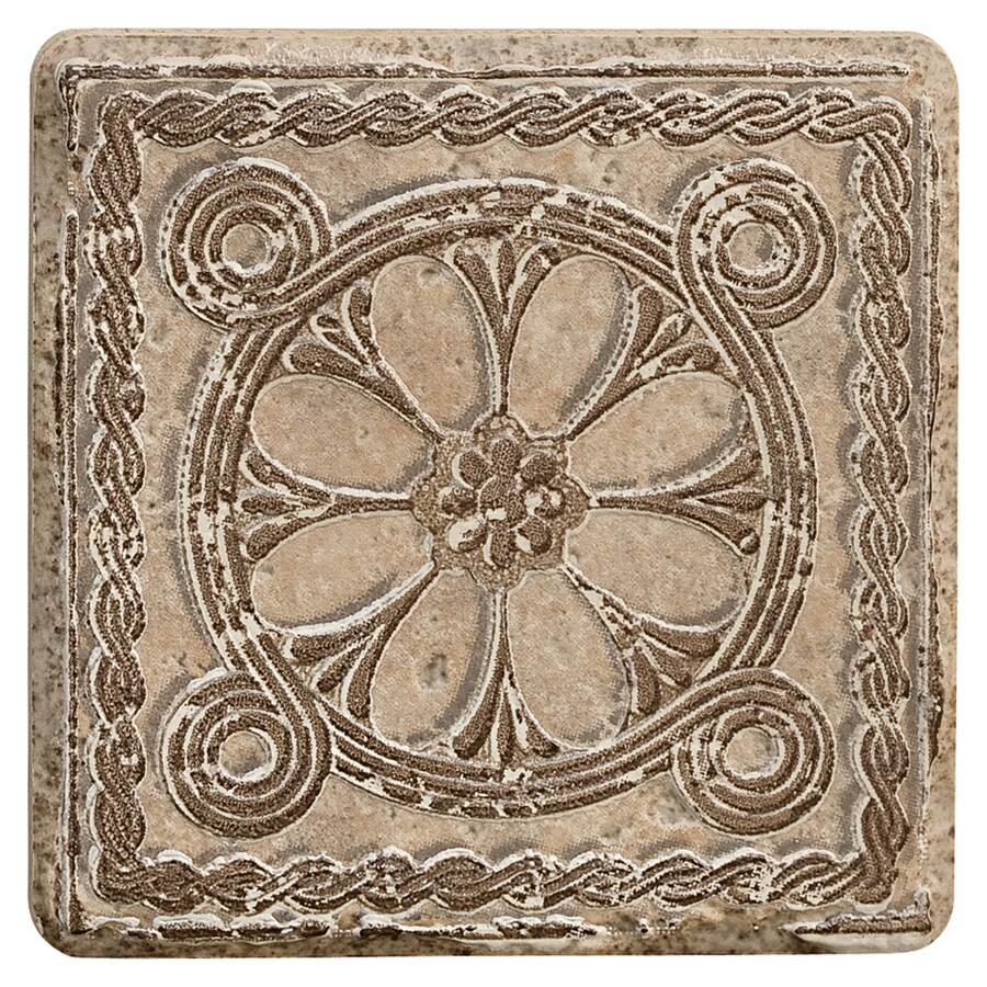 Del Conca 10TV09CLA Agora Noce Thru Body Porcelain Indoor/Outdoor Square Accent Tile (Common: 4-in x 4-in; Actual: 3.98-in x 3.98-in)