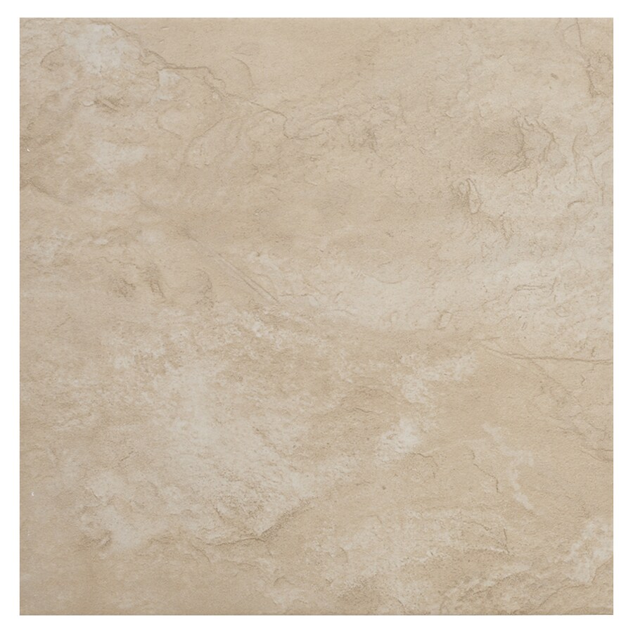 Del Conca 13" x 13" Canyon Beige Glazed Porcelain Floor Tile in the