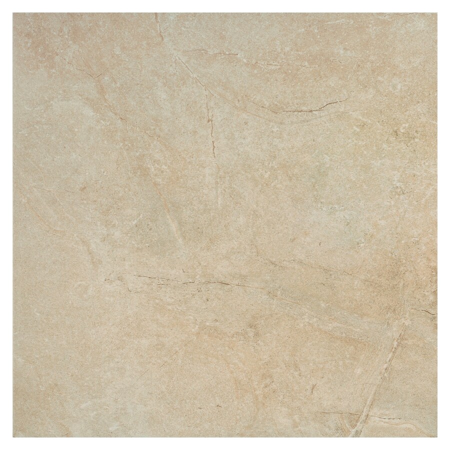 Del Conca 44VS01 18" x 18" Vatican Stone Beige Glazed Porcelain Floor Tile