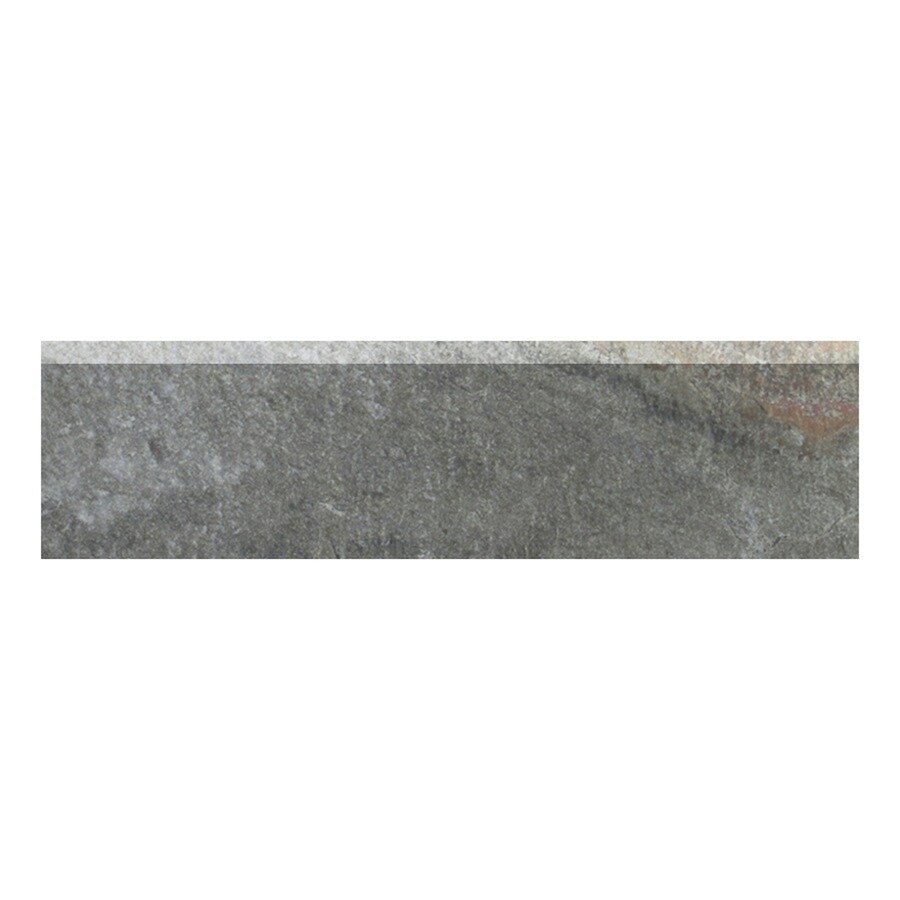 Write A Review About Style Selections Ivetta Black Slate Glazed Style Selections Ivetta Black Slate Glazed Porcelain Indoor Outdoor Bullnose Tile Common 3