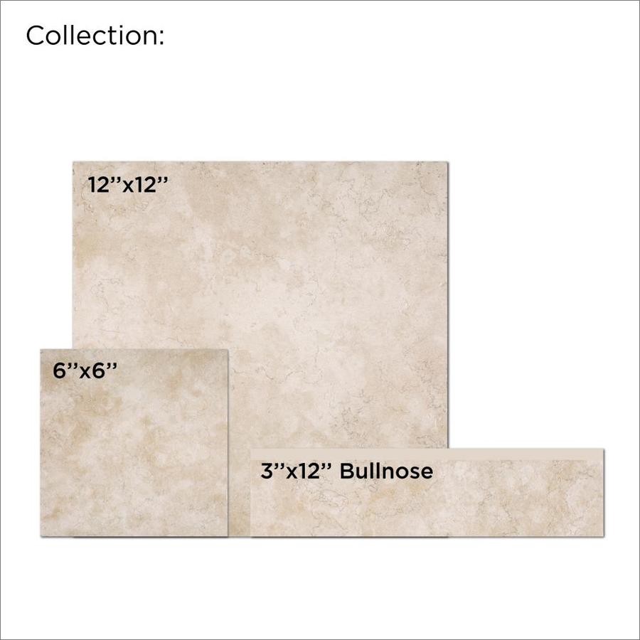 Del Conca Rialto Beige 6-in x 6-in Glazed Thru Body Porcelain Tile at ...