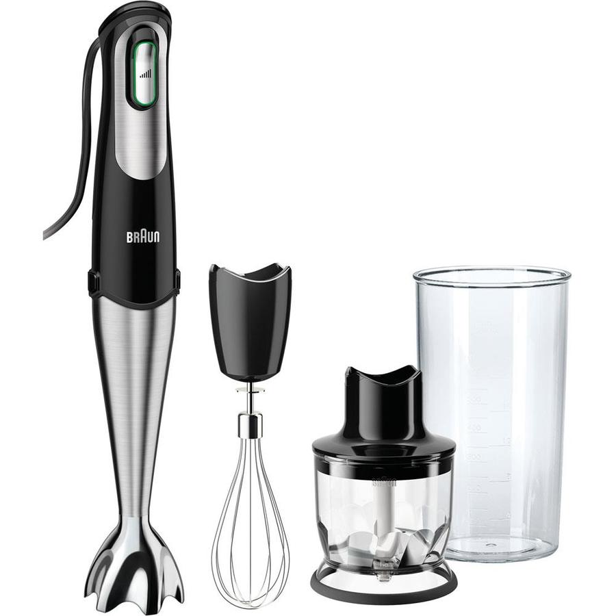 Braun 2-Speed Black Immersion Blender 400-Watt with Accessory Jar in ...