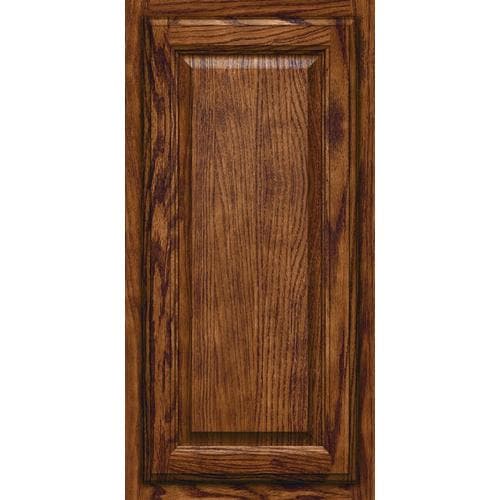 KraftMaid 15-in W x 15-in H x D Cognac Oak Kitchen Cabinet Sample at Lowes.com