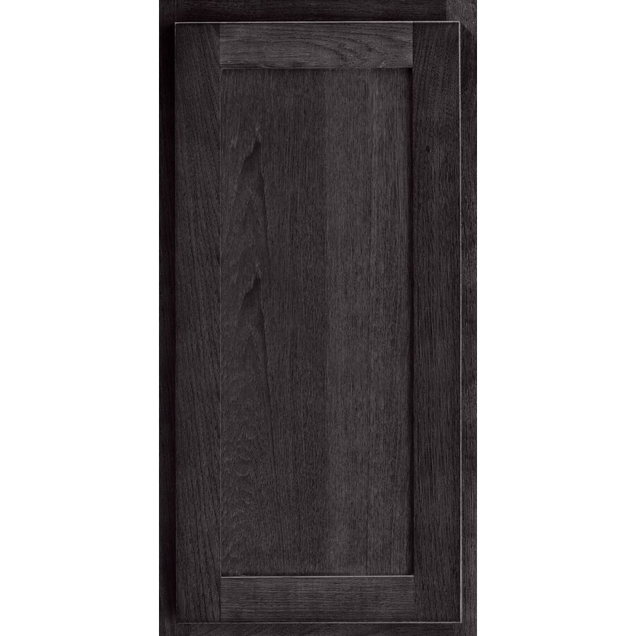 KraftMaid Deveron Hickory- Half Overlay Slate Stain 15-in x 15-in ...