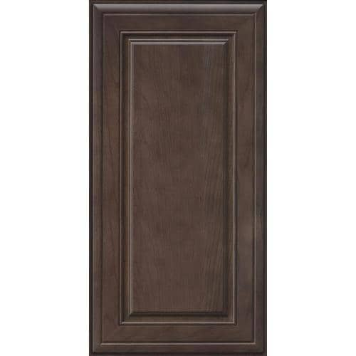 KraftMaid 15-in W x 15-in H x D Cannon Grey Cherry Kitchen Cabinet ...