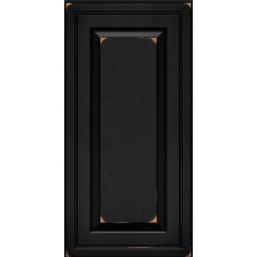 KraftMaid 15in W x 15in H x D Vintage Onyx Cherry Kitchen Sample at