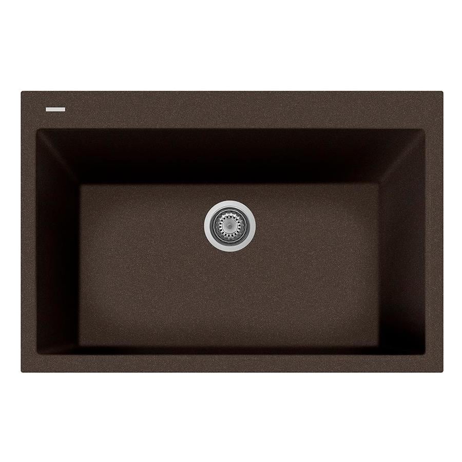 Latoscana One 33 In X 22 Brown Single Basin Drop 1