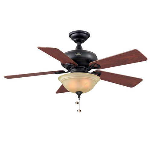 Harbor Breeze 44" Weston II Oil-Rubbed Bronze Ceiling Fan in the