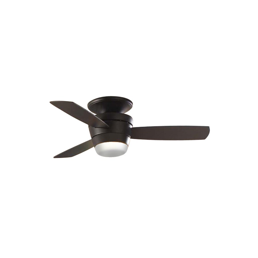 allen + roth Mazon 44in Matte Black Flush Mount Indoor Ceiling Fan