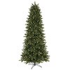 Shop GE 7.5-ft Pre-Lit Aspen Fir Slim Artificial Christmas Tree with ...