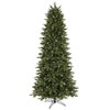 Shop GE 7.5-ft Pre-Lit Aspen Fir Slim Artificial Christmas Tree with ...