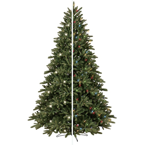 GE 7.5-ft Pre-Lit Artificial Christmas Tree with 700 Multi-Function