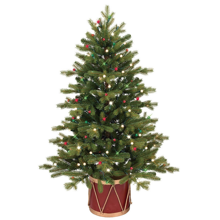 Snow Effect Spruce Artificial Christmas Tree With Clear White Lights