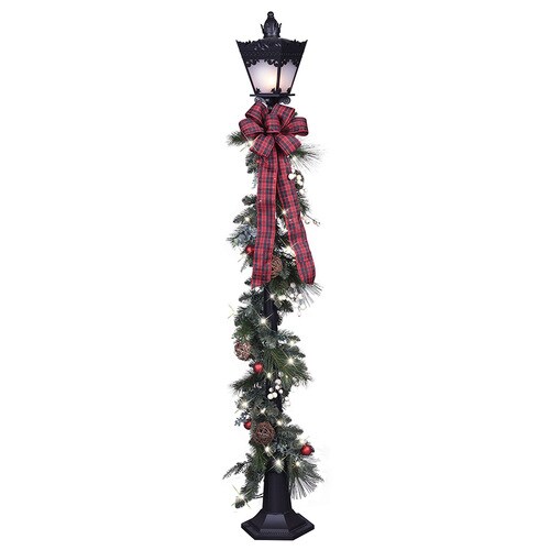 Ge 6 In Lamp Post Lamp Post With White Incandescent Lights At