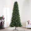 GE 9-ft Pre-lit Aspen Fir Slim Artificial Christmas Tree with 700 Color ...