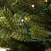 GE 7-ft Pre-Lit Asheville Fir Artificial Christmas Tree with 500 Multi ...