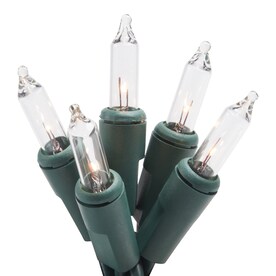GE String-A-Long 50-Count 10.2-ft Clear White Incandescent Plug-In Christmas String Lights