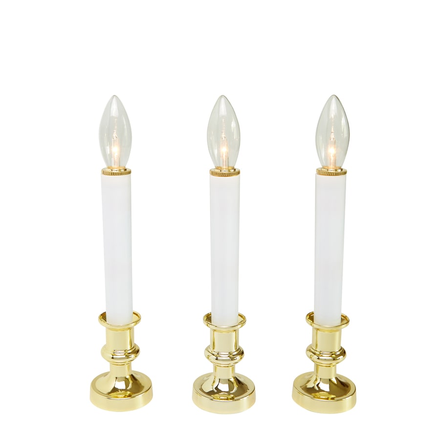 White Christmas Candles at