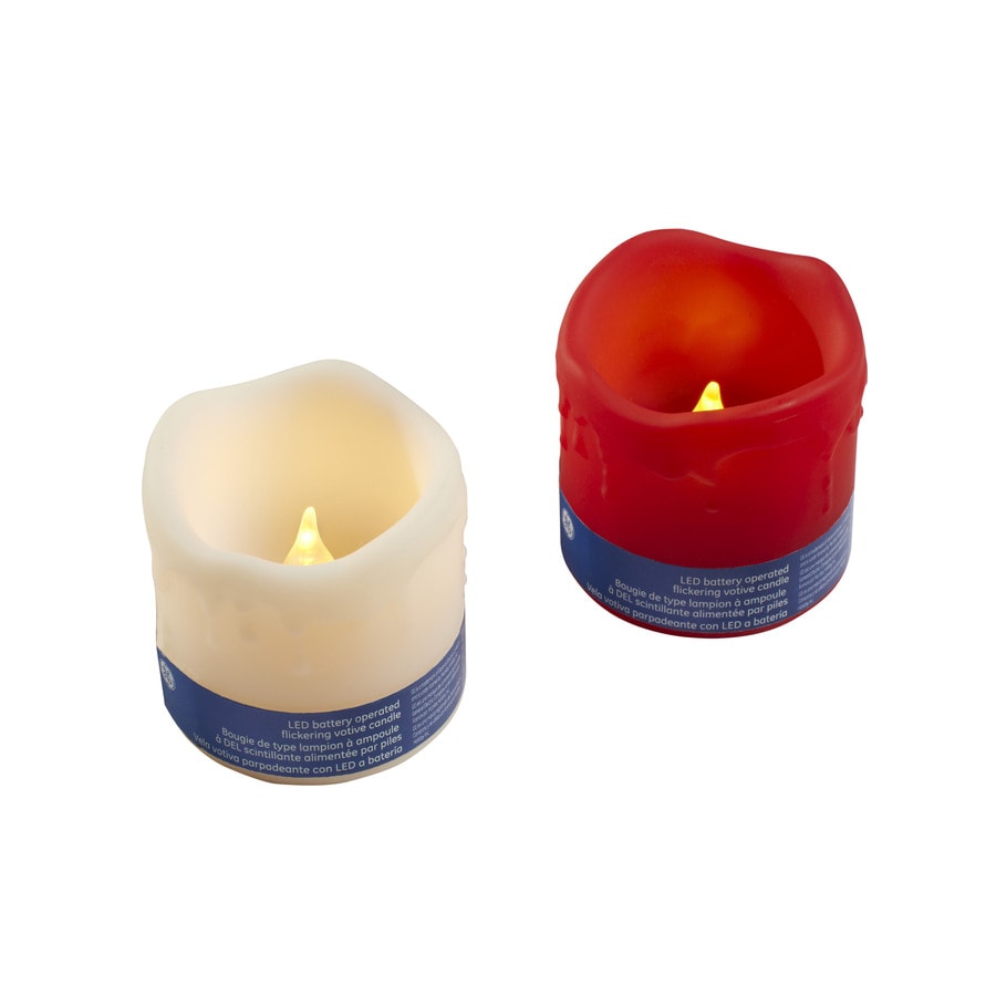 Ge 2 In Assorted Battery Operated Led Electric Votive Candle Ge 2 In Assorted Battery Operated Led Electric Votive Candle With Timer