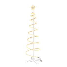 Led Spiral Tree Outdoor Christmas Decorations At Lowes Com