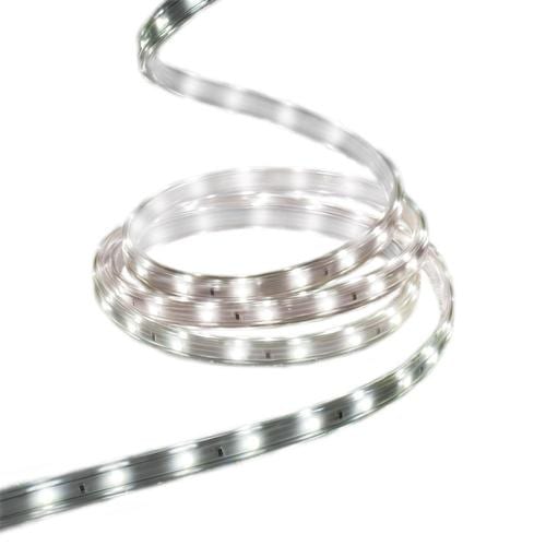 GE StayBright 240-Count 19.6-ft with with White Integrated LED Plug-In Christmas Rope Lights in ...